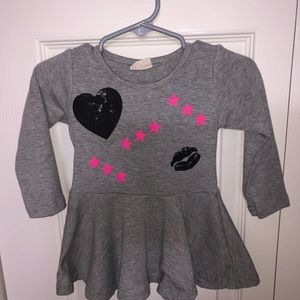 Custom dress top worn with leggings